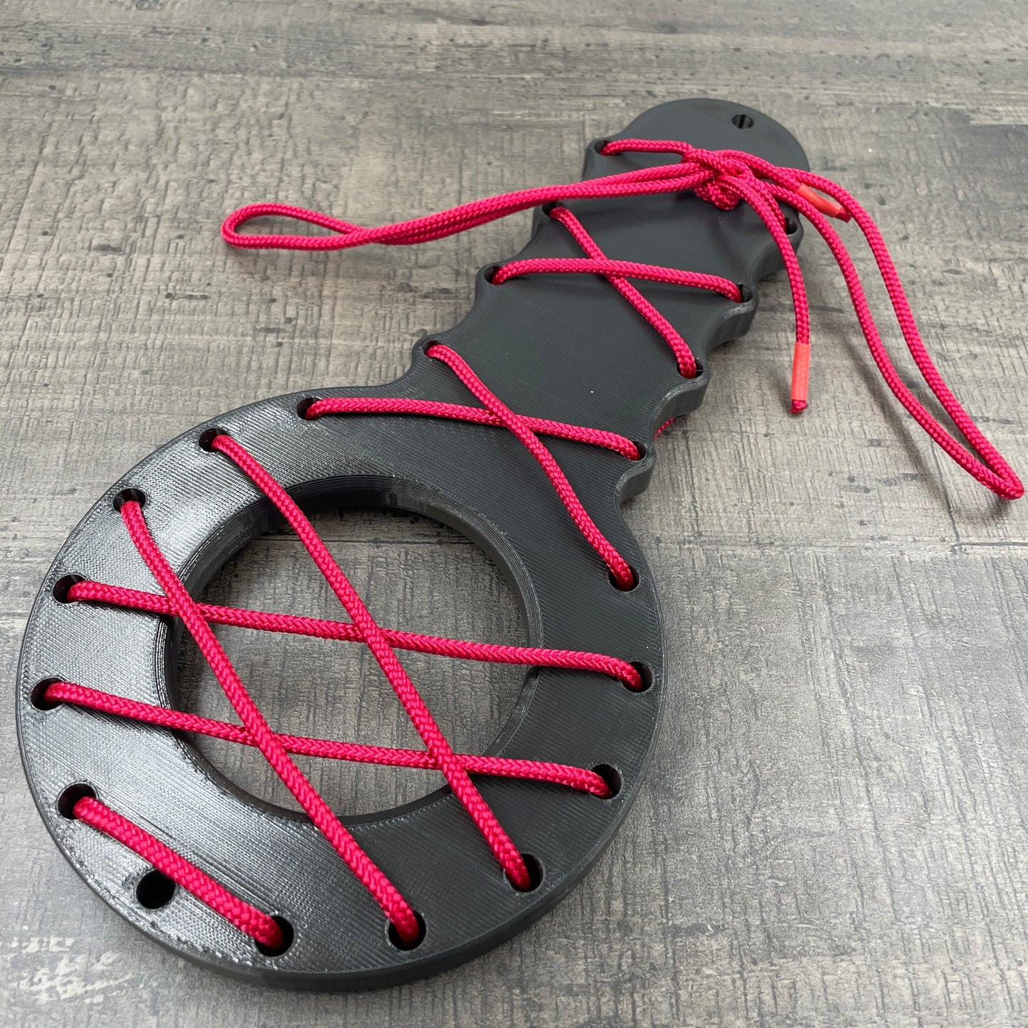 CBT penis board with rope - black