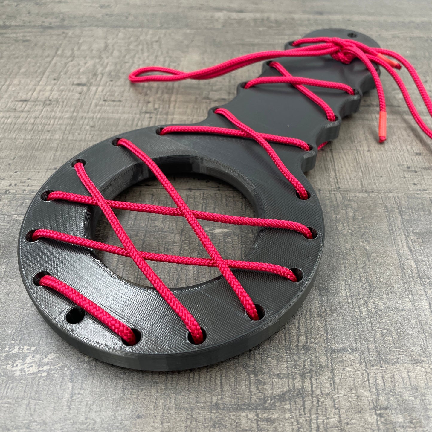 CBT penis board with rope - black
