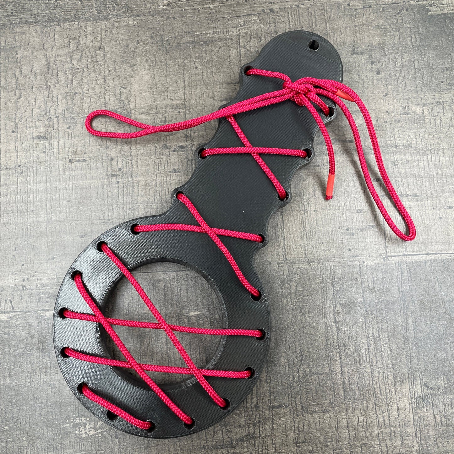 CBT penis board with rope - black