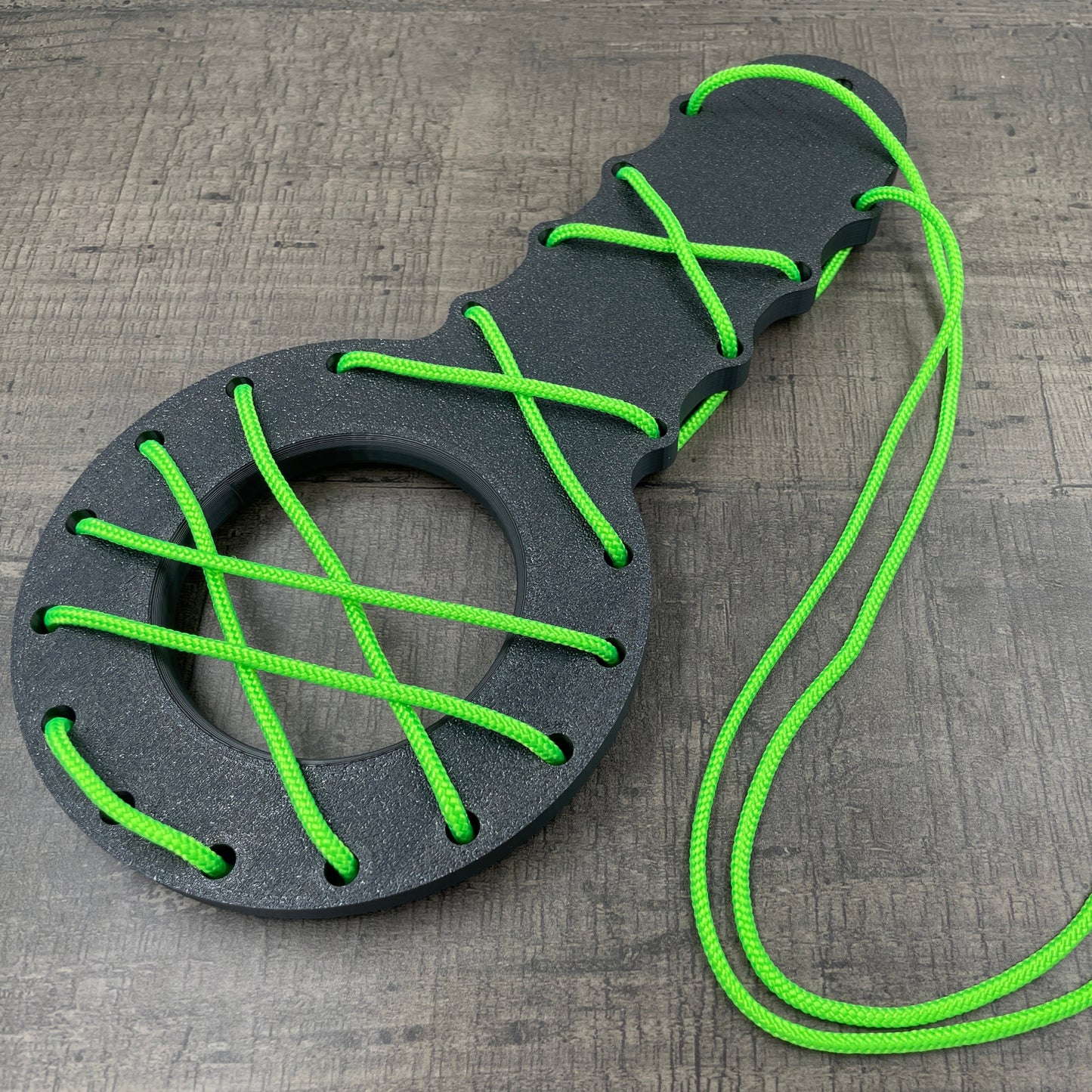 CBT penis board with rope - black