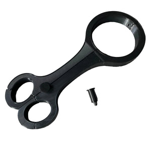Een BDSM rigid fiddle in het zwart