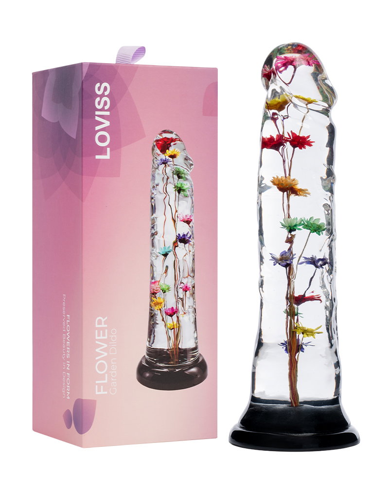 Helichrysum Garden Flower Dildo Texture | Clear 18 cm