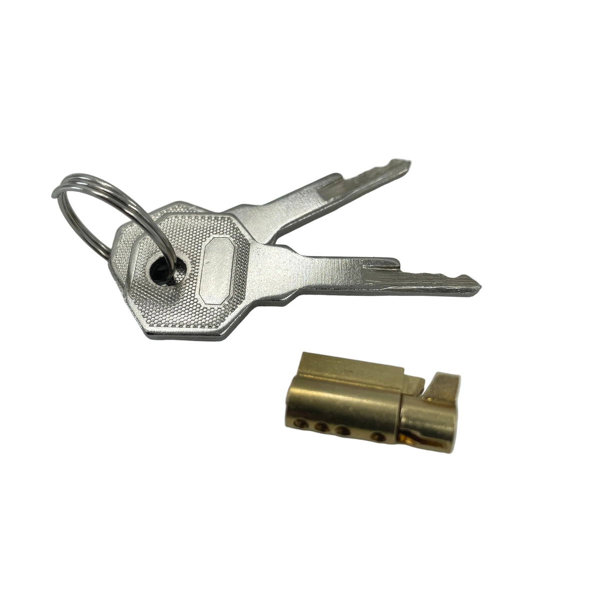 Chastity Cage lock with 2 keys - silver