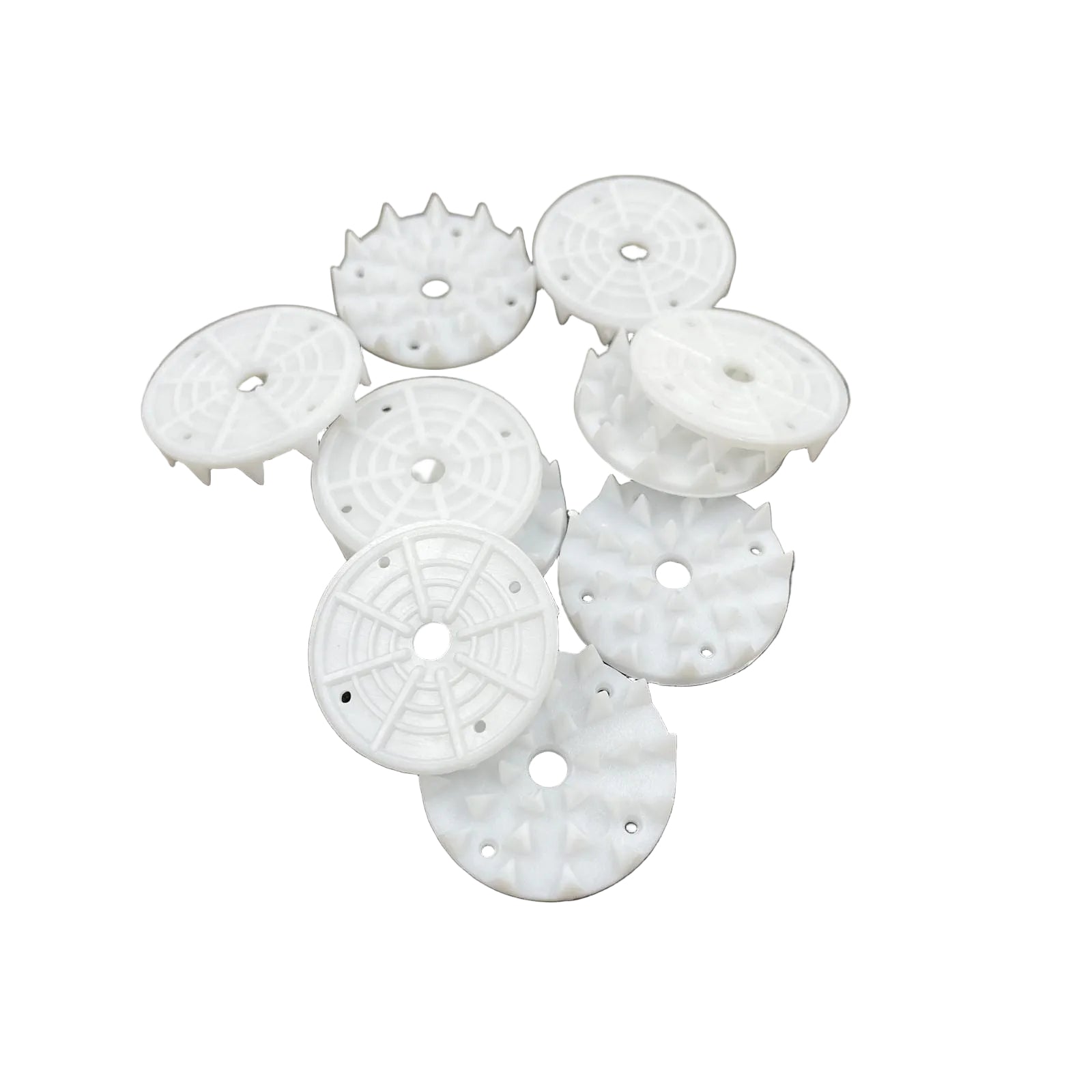 Een set van 10 spikes voor yoga matten