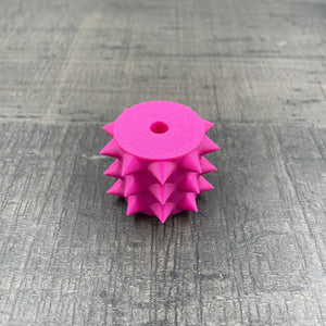 Een los rollertje voor een BDSM pinwheel in magenta
